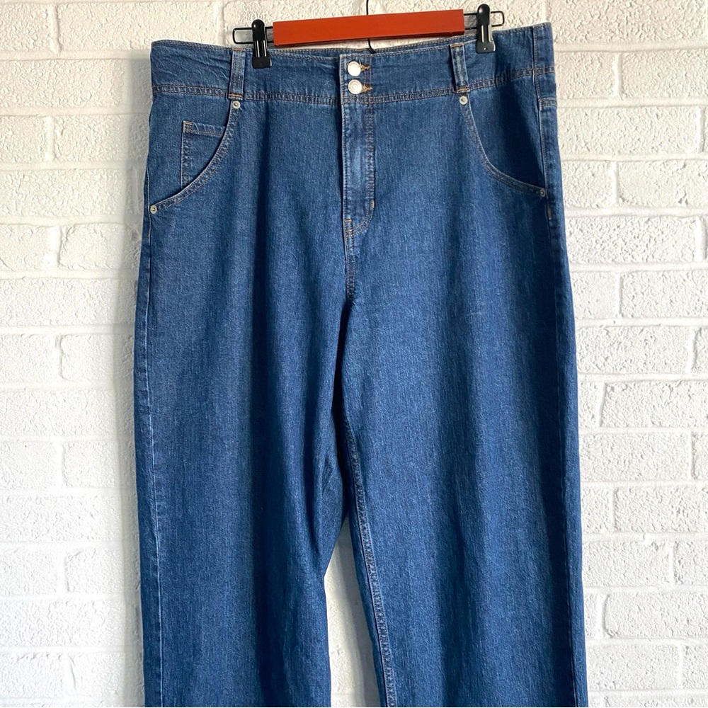 BANANA REPUBLIC BLUE JEANS 33 ULTRA HIGH-RISE STRAIGHT LEG CLASSIC DENIM SIZE 33